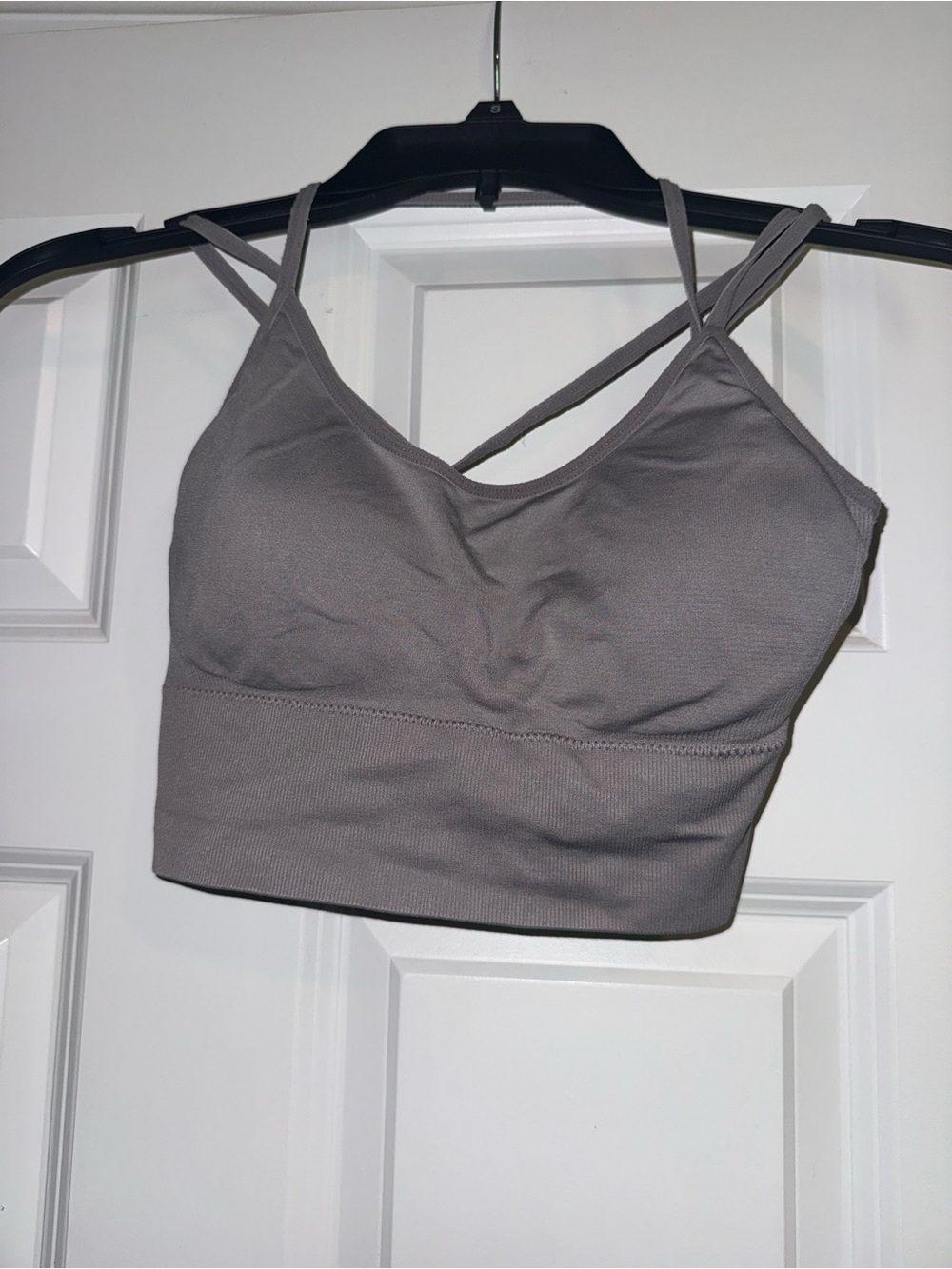 Everyday Seamless Strappy Sports Bralette - Gray/Purple